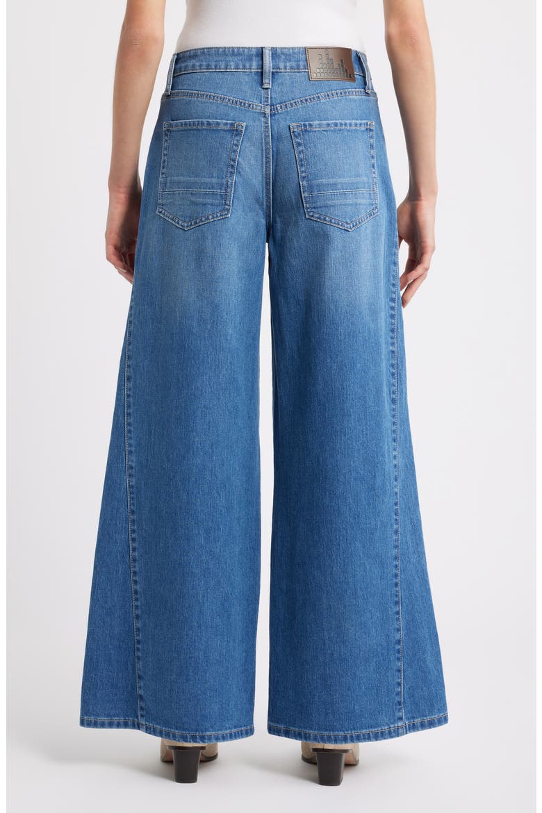 Stretch Wide Leg Jeans, Alternate, color, LIGHT INDIGO