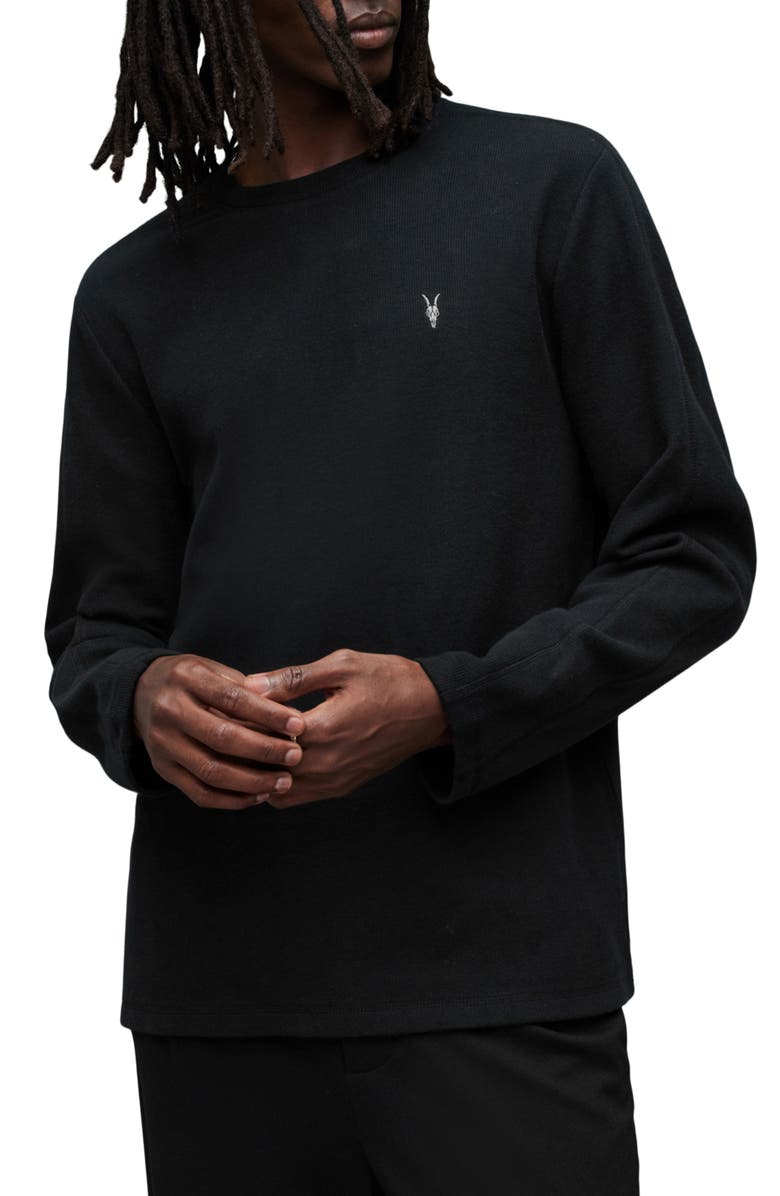 AllSaints Rowe Long Sleeve Cotton T-Shirt, Alternate, color, 