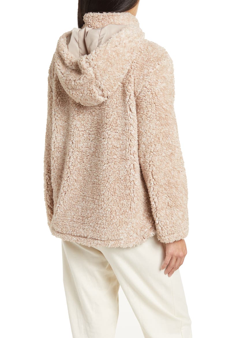 Wubby Quarter Snap Hooded Pullover, Alternate, color, NEW OATMEAL FROST