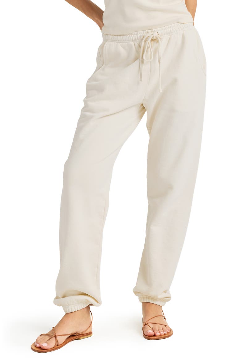Dawn Classic Cotton Sweatpants, Main, color, CREAM