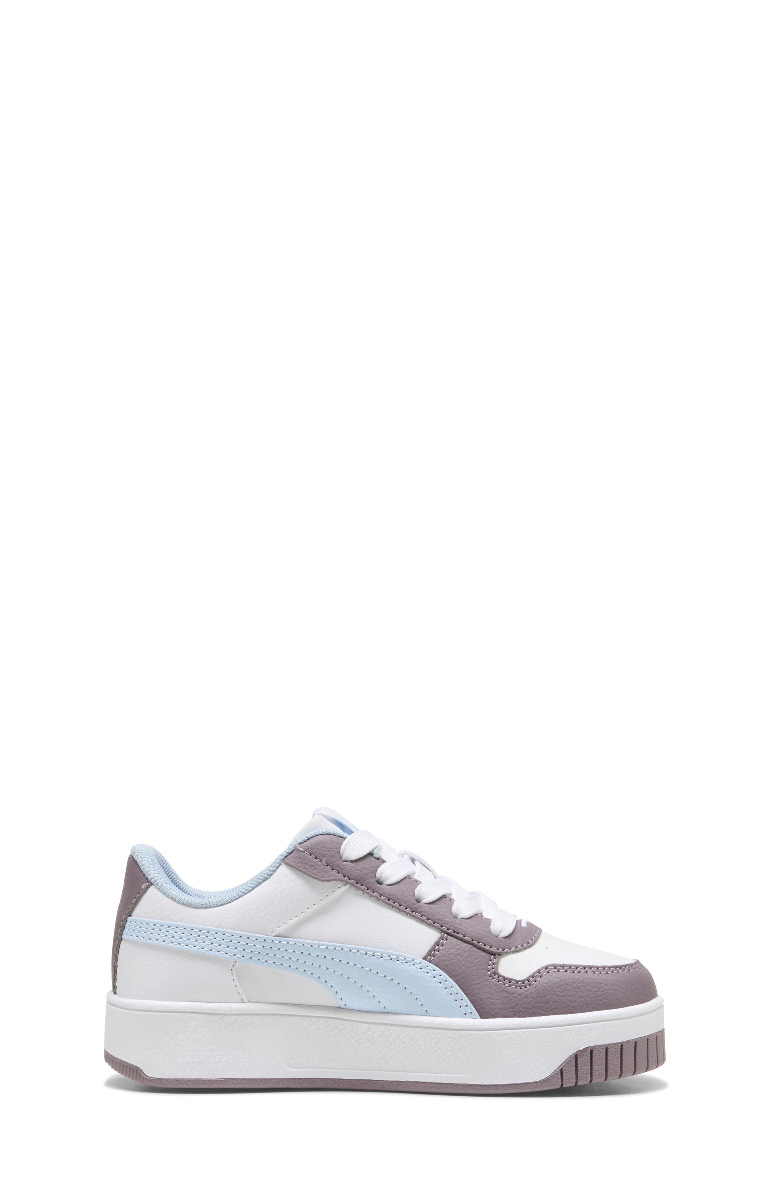 PUMA Kids' Carina Street Sneaker, Alternate, color, Puma White/ Haute Tropic/ Plum