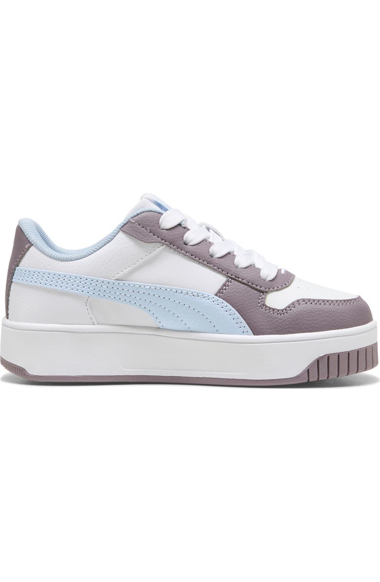 PUMA Kids' Carina Street Sneaker, Alternate, color, Puma White/ Haute Tropic/ Plum