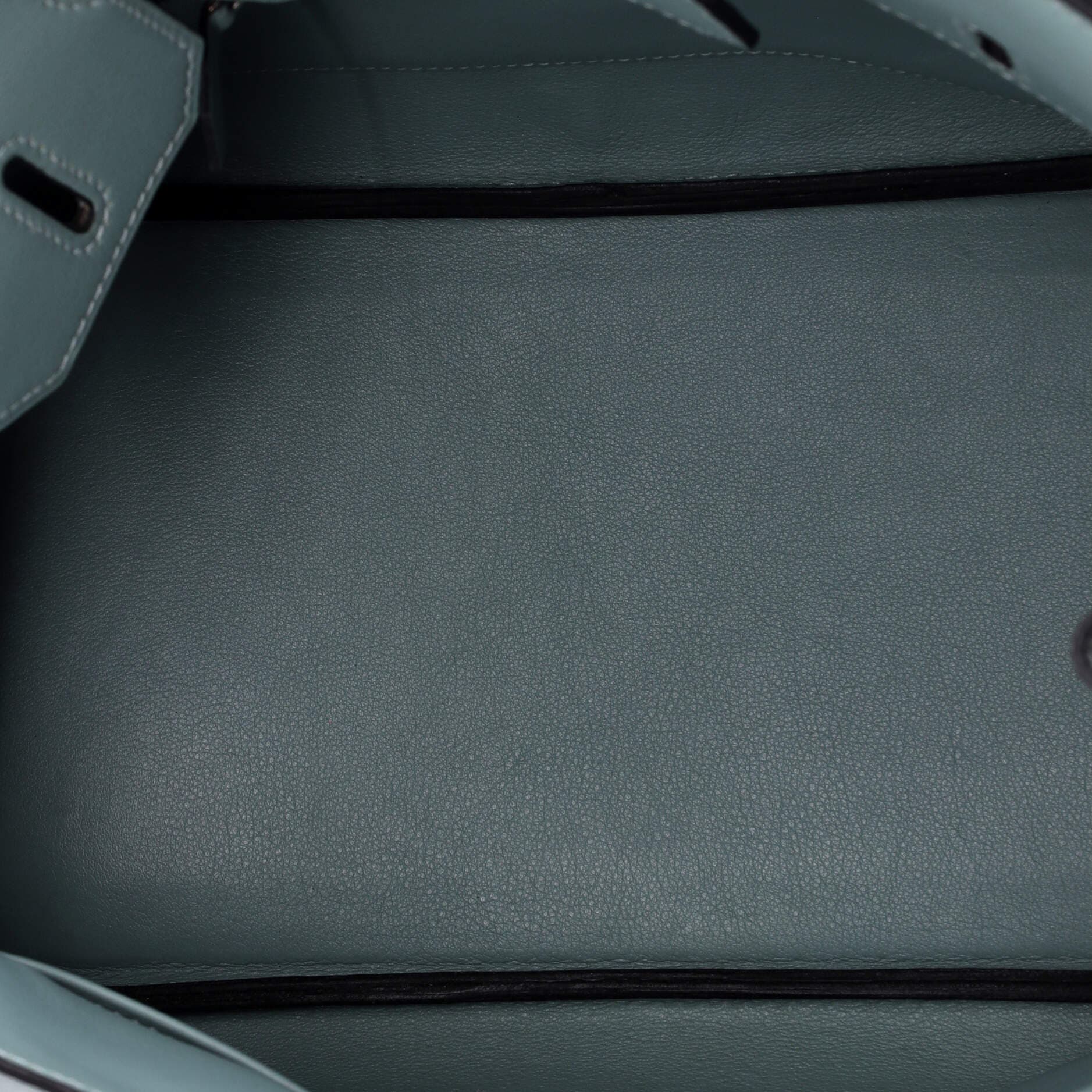 Pre-Owned Hermes Birkin Handbag Blue Swift with Palladium Hardware 30, Alternate, color, Ciel