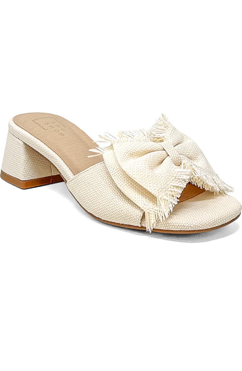 SHUSHOP Francesca Block Heel Sandal, Main, color, Bone