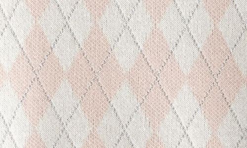 Nordstrom Kids' Sparkle Argyle Knit Cardigan In Pink