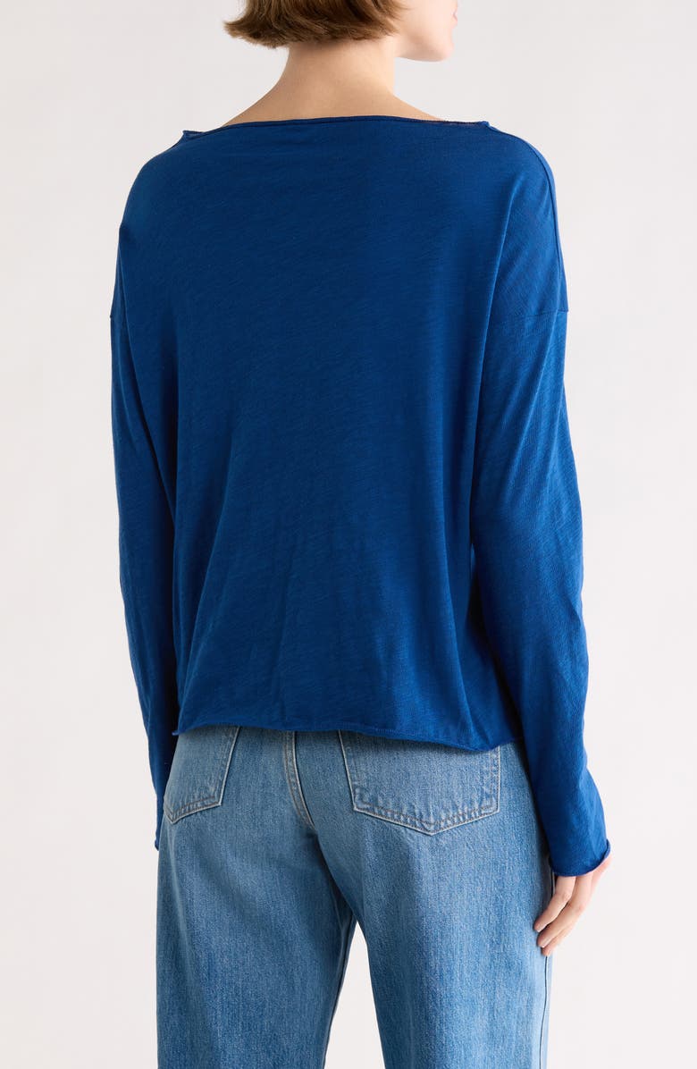 GO COUTURE Boat Neck Sweater, Alternate, color, Lyons Blue