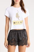 Re/Done 1950s Boxy Wild Graphic T-Shirt