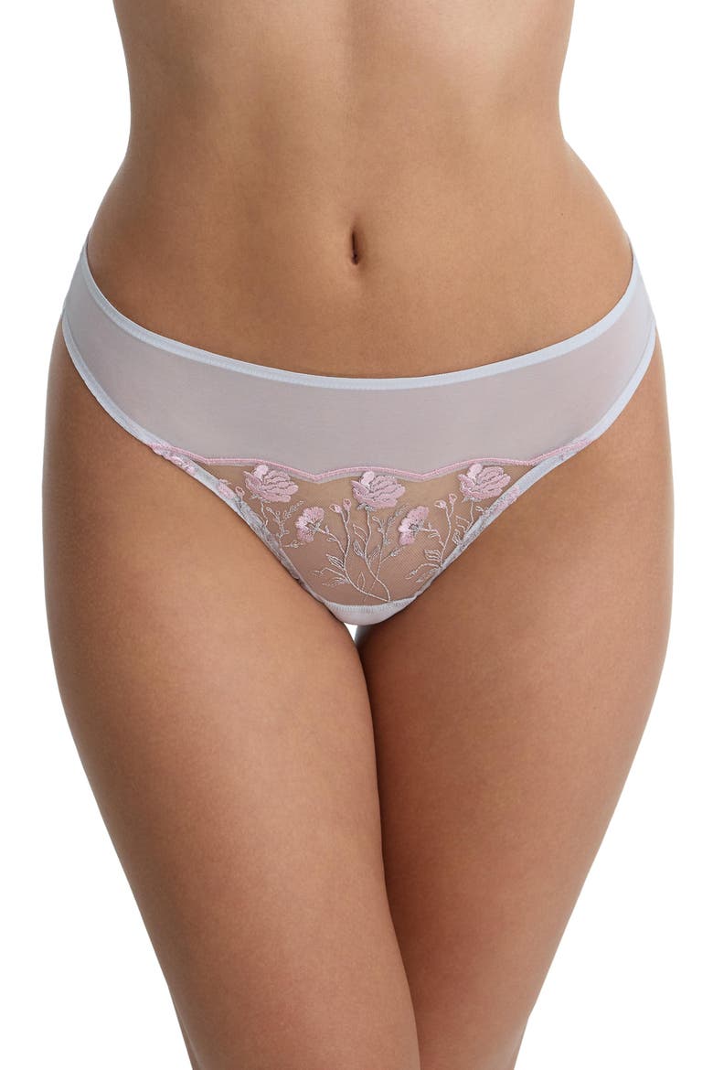 Enamoured Lace Thong, Main, color, Dusty Shimmer