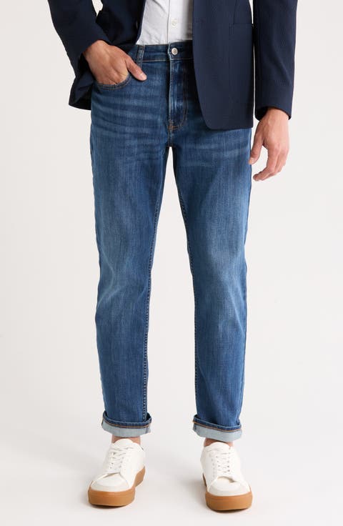 Slim Straight Leg Jeans (Dark Irving)