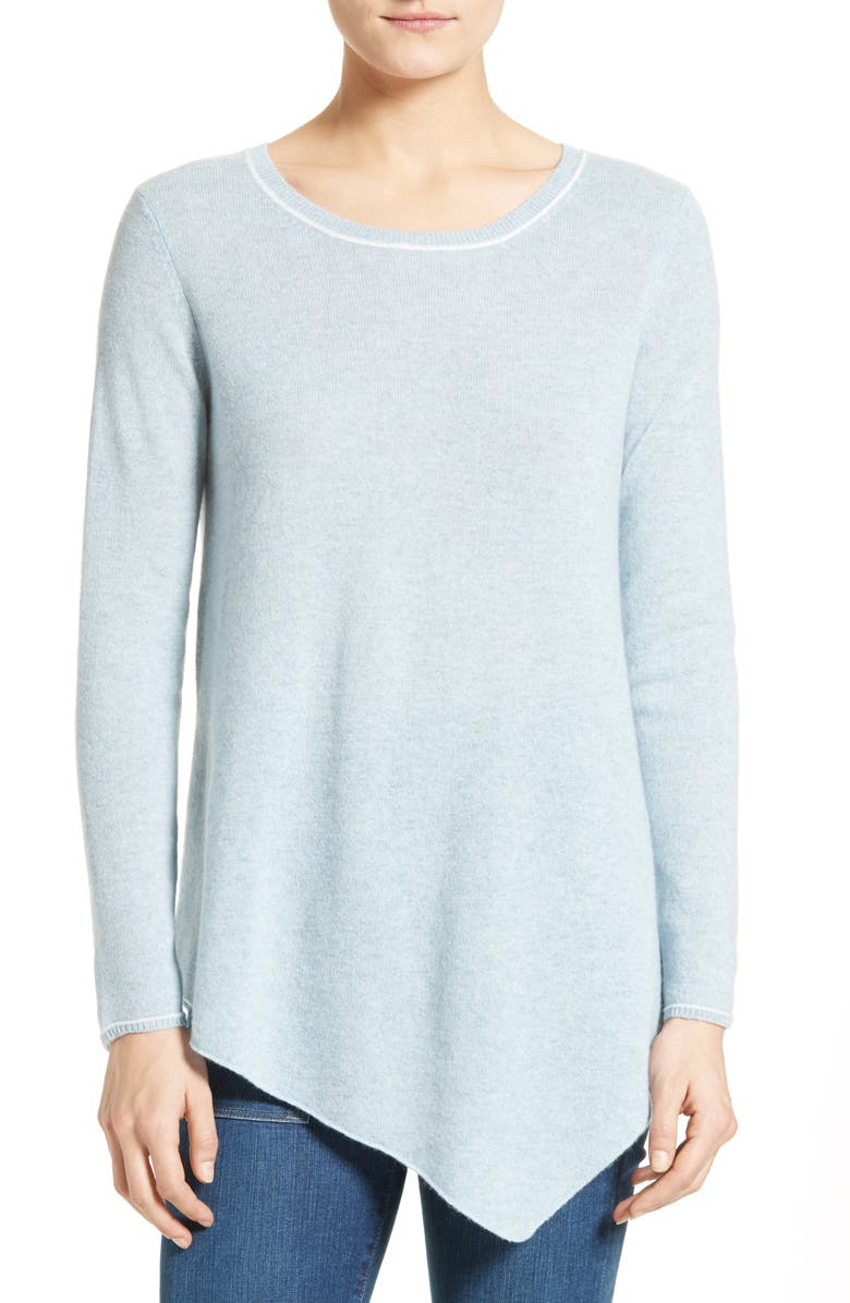 Joie Tambrel H Asymmetrical Hem Cashmere Sweater, Main, color, 