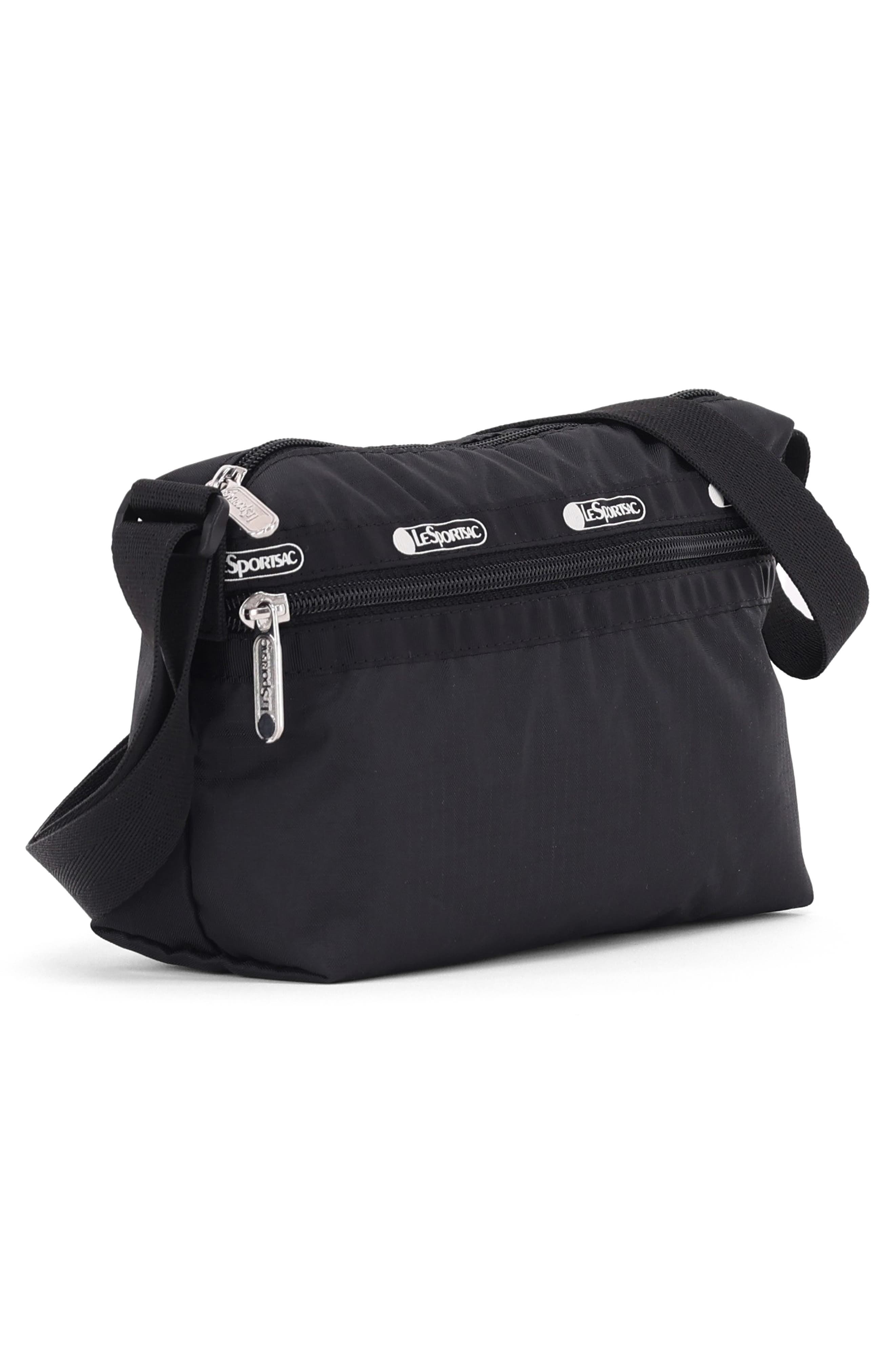 LeSportsac Small Crescent Hobo Bag, Alternate, color, Jet Black L