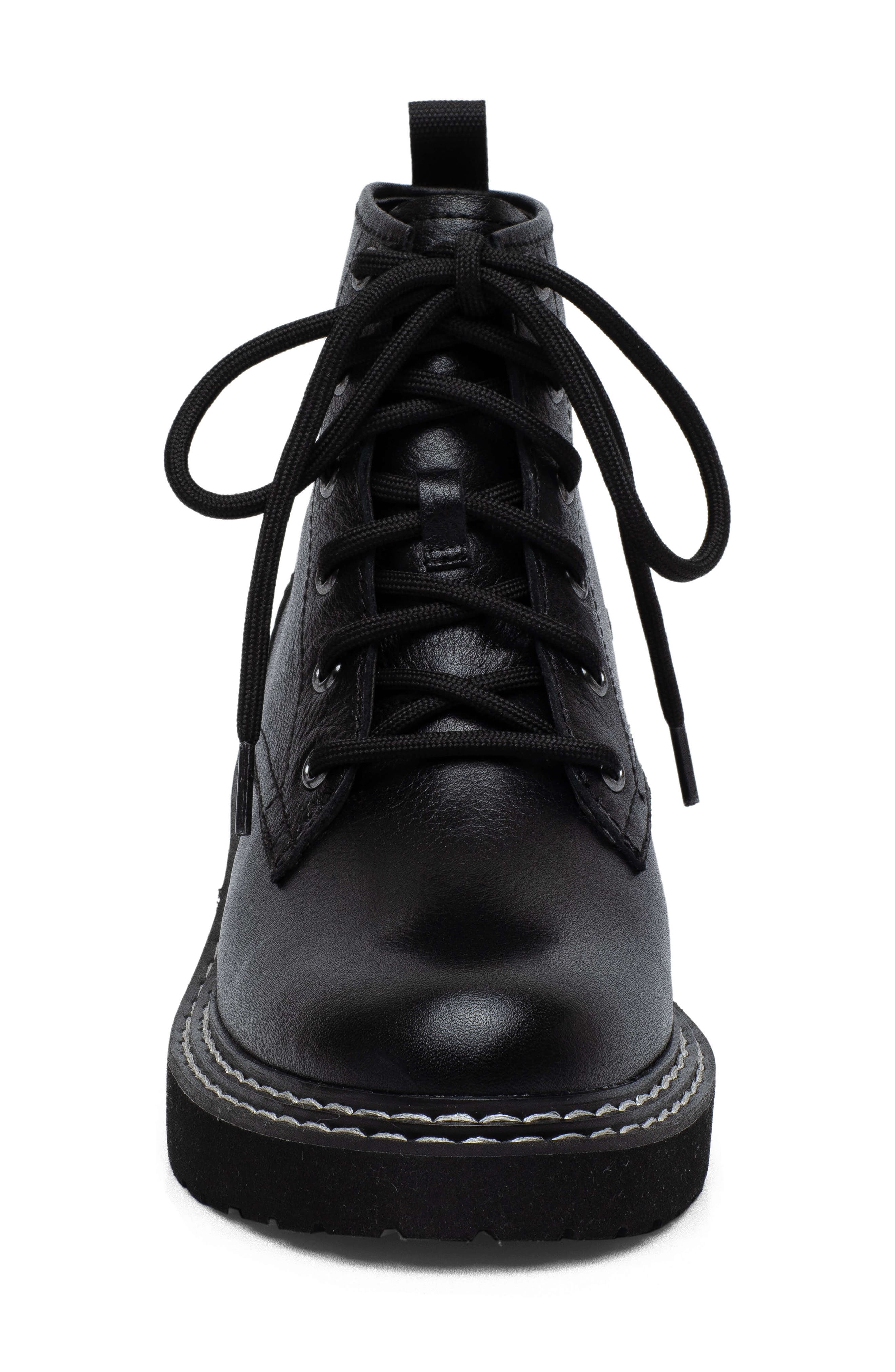 Linea Paolo Taylor Combat Boot, Alternate, color, Black