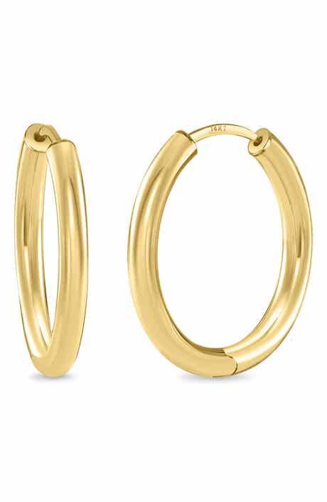 14k Gold Hoop Earrings