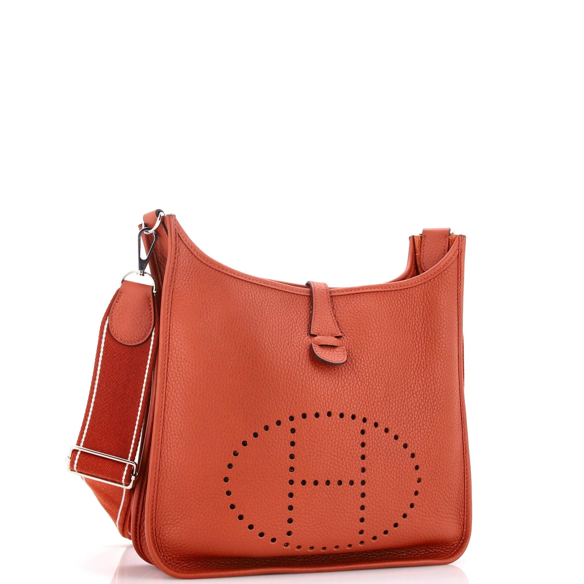 Pre-Owned Hermes Evelyne Bag Gen III Clemence PM, Alternate, color, Cuivre