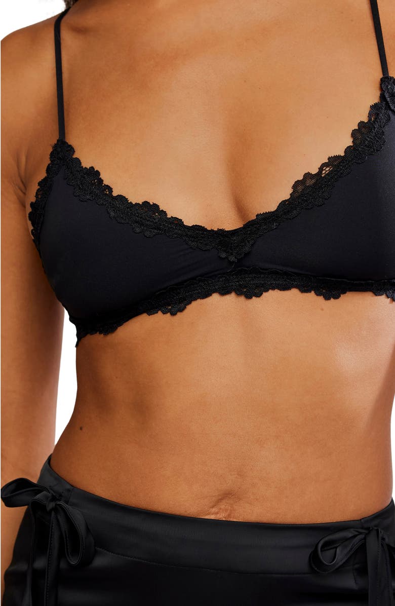 Free People Charlie Bralette, Alternate, color, Black