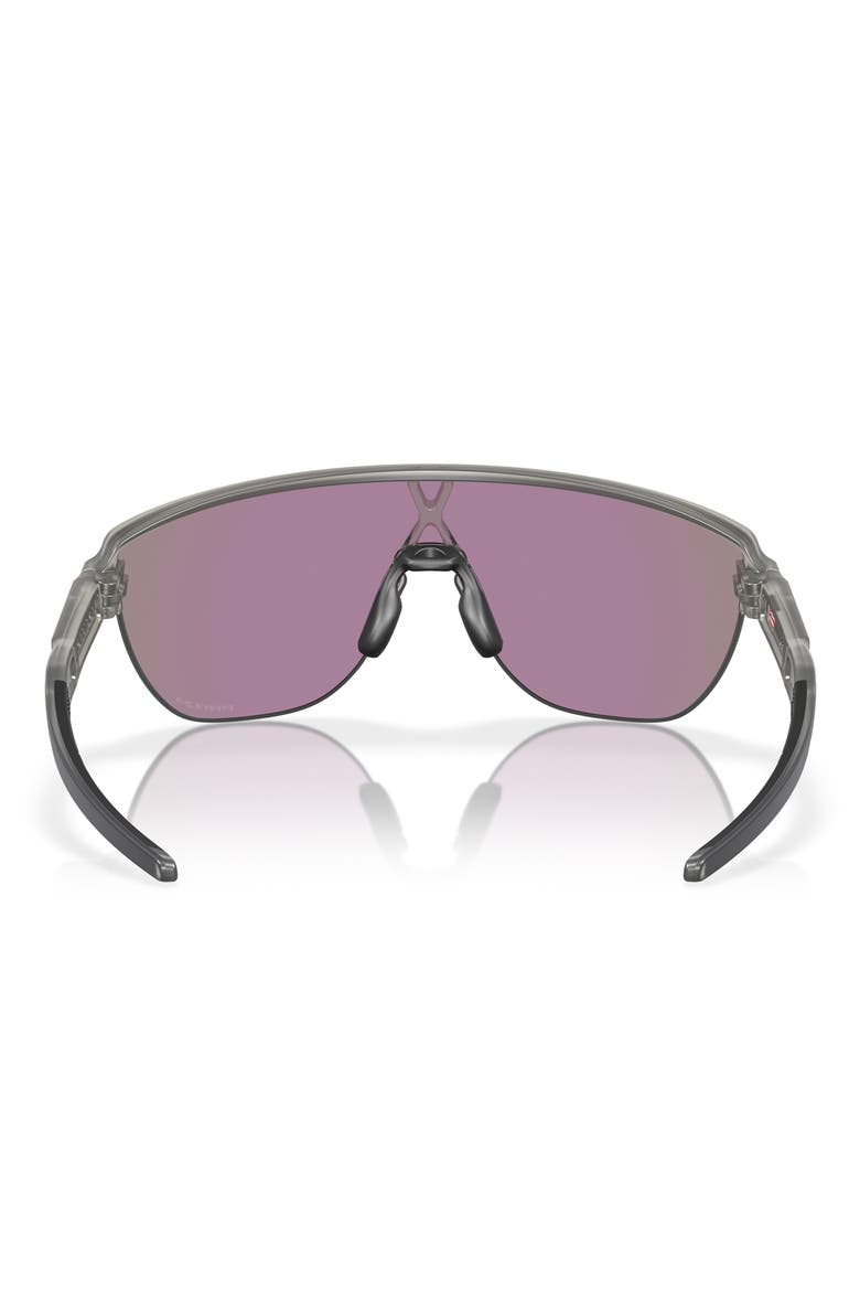 42mm Corridor Rectangle Shield Sunglasses, Alternate, color, GREY METAL