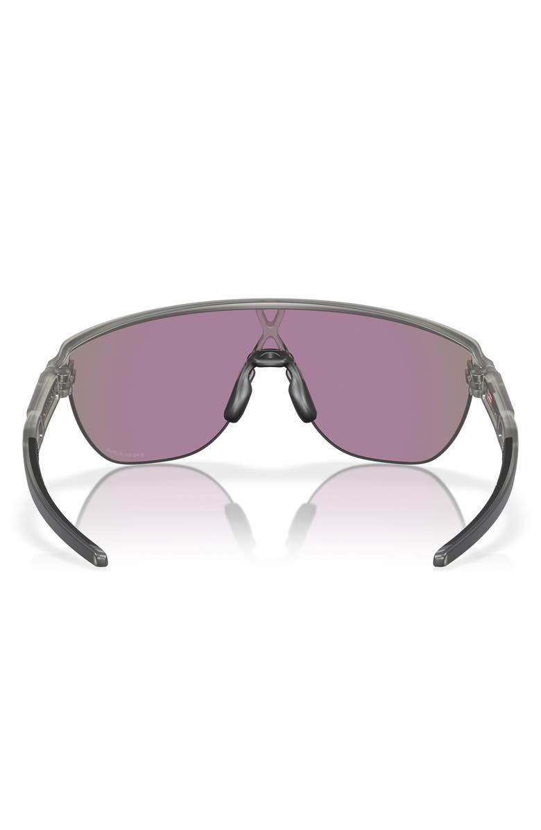 Oakley 42mm Corridor Rectangle Shield Sunglasses, Alternate, color, Grey Metal