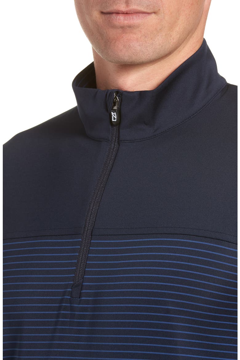 Traverse Stripe Quarter Zip Pullover, Alternate, color, LIBERTY NAVY