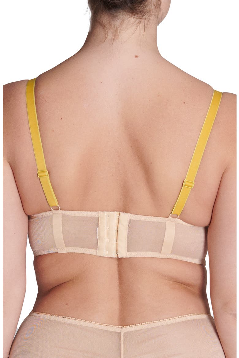 Adele Underwire Demi Bra, Alternate, color, GINGER