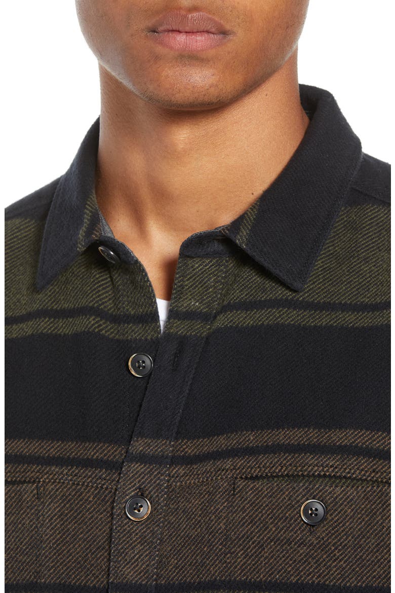 Mount Royal Slim Fit Shirt Jacket, Alternate, color, BLACK