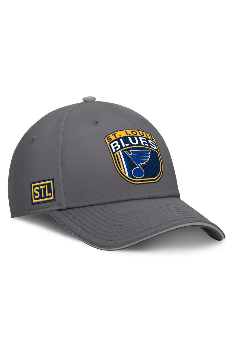 FANATICS Men's Fanatics Gray St. Louis Blues Home Ice Flex Hat, Alternate, color, Gray