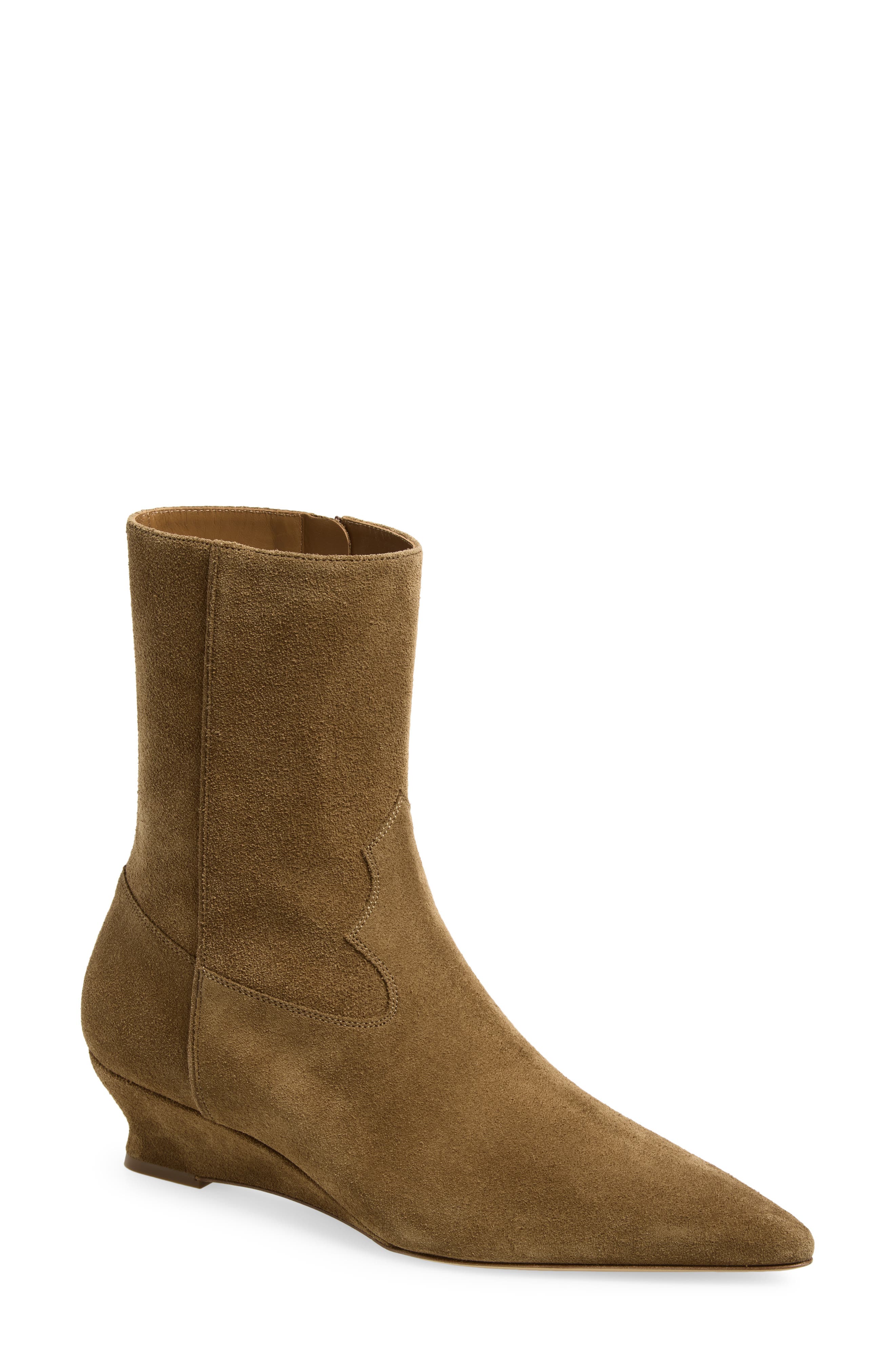 Le Monde Béryl Camille Wedge Bootie, Main, color, Taupe