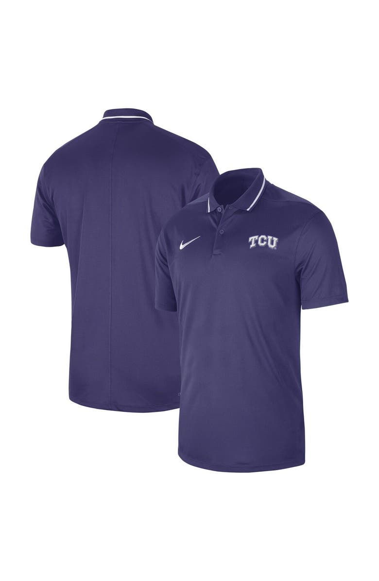 Nike Men's Nike  Purple TCU Horned Frogs 2023 Sideline Coaches Performance Polo, Alternate, color, 