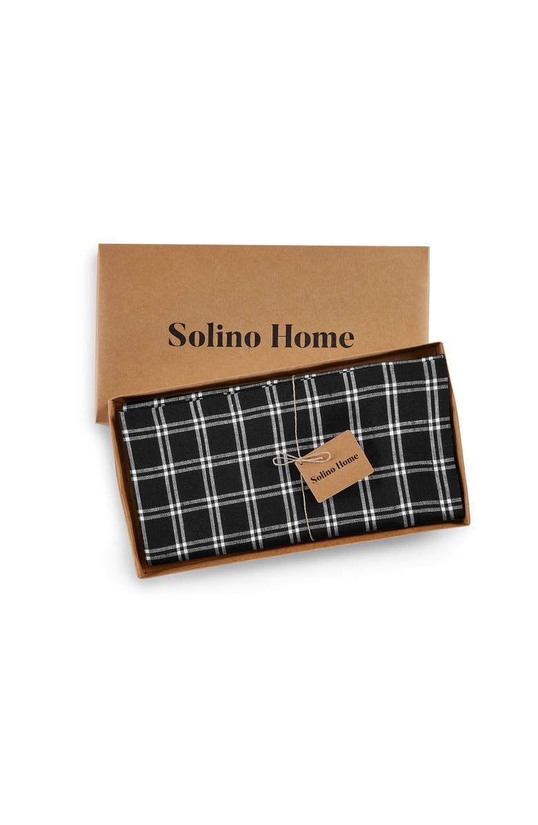 Solino Home Linen Table Throw - Marseille Plaid, 52" x 52", 52" x 52", Alternate, color, 