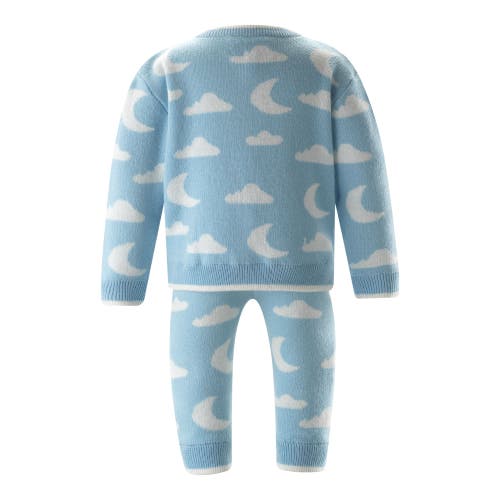 Shop Rachel Riley Cloud & Moon Knit Sweater & Leggings Set