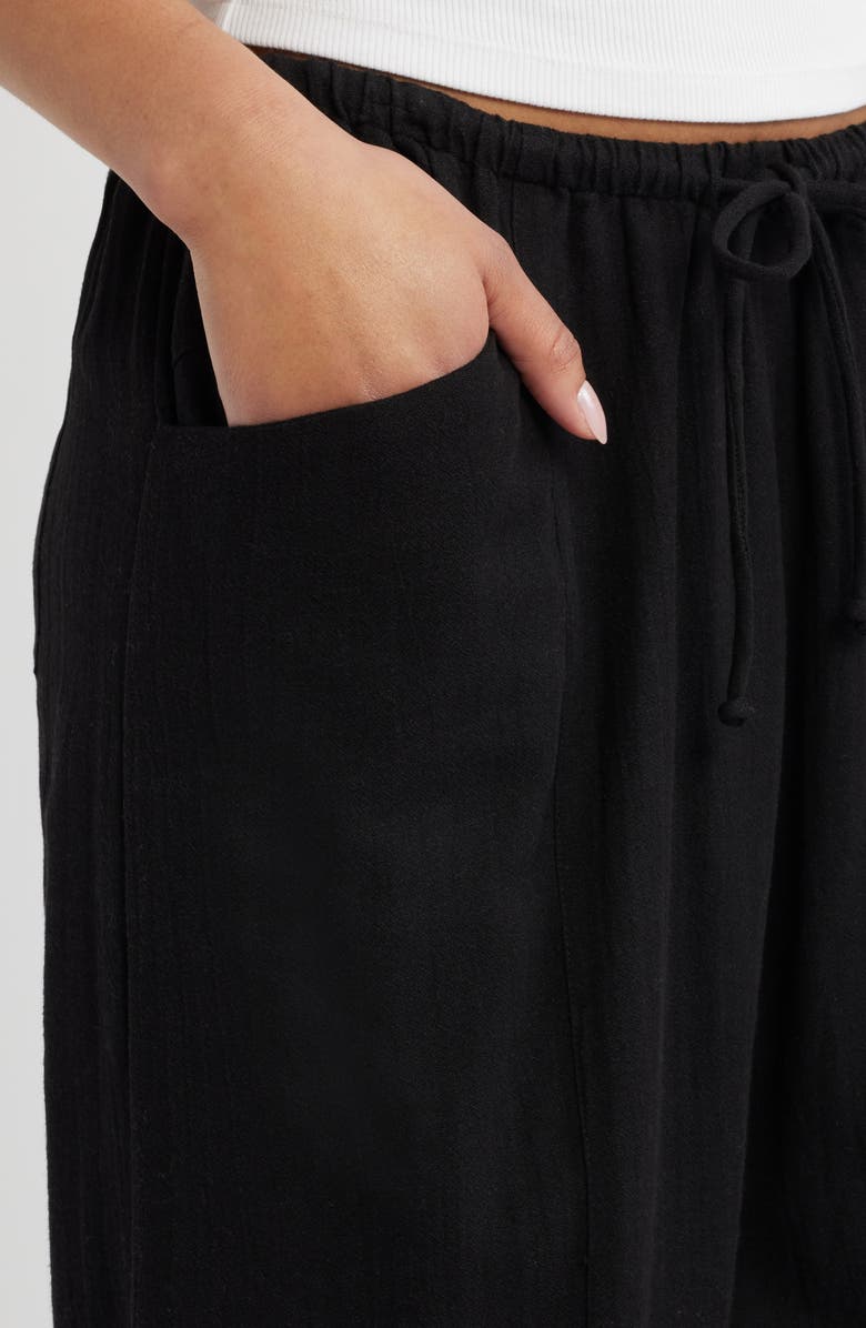 Rip Curl Vibe Surf Barrel Leg Drawstring Pants, Alternate, color, Black