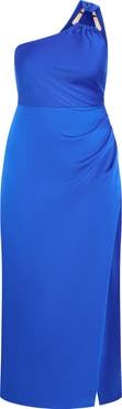 City Chic Joy One-Shoulder Maxi Dress