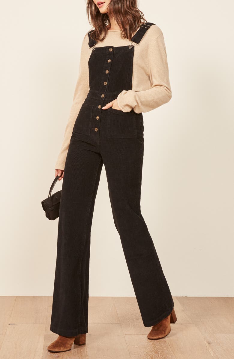 Reformation Cassidy Corduroy Overalls, Alternate, color,
