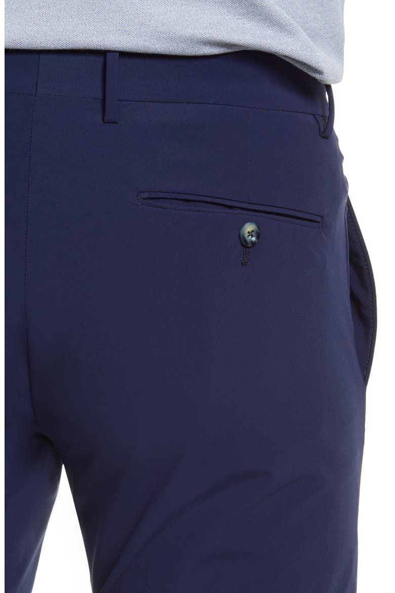 Men's Active Stretch Flat Front Pants, Alternate, color, DARK BLUE