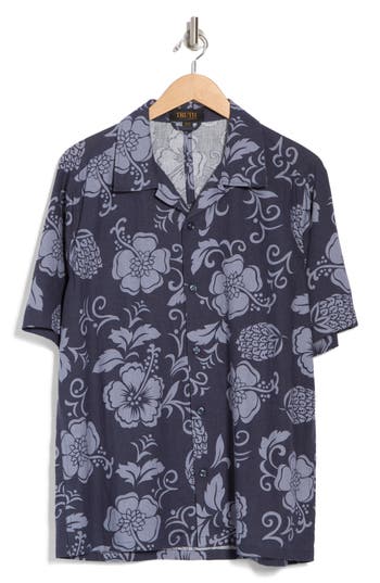 Truth Floral Print Button-up Camp Shirt In Multi