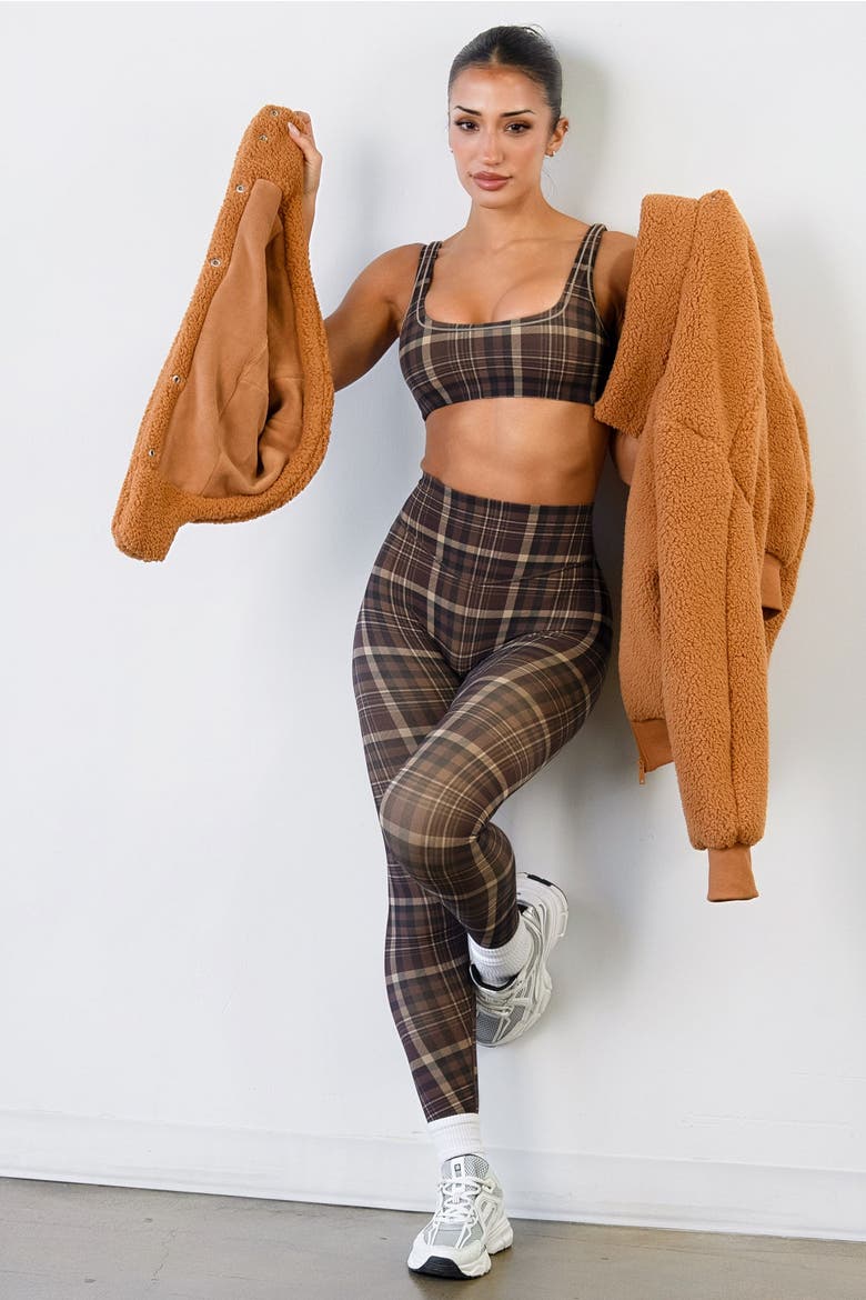 Teddy Bomber Jacket, Alternate, color, Caramel