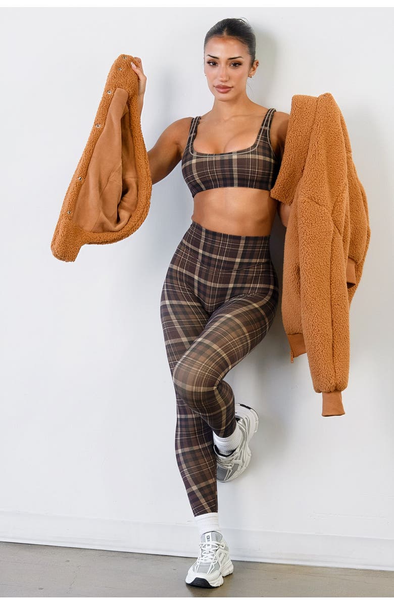 Vitality Teddy Bomber Jacket, Alternate, color, Caramel