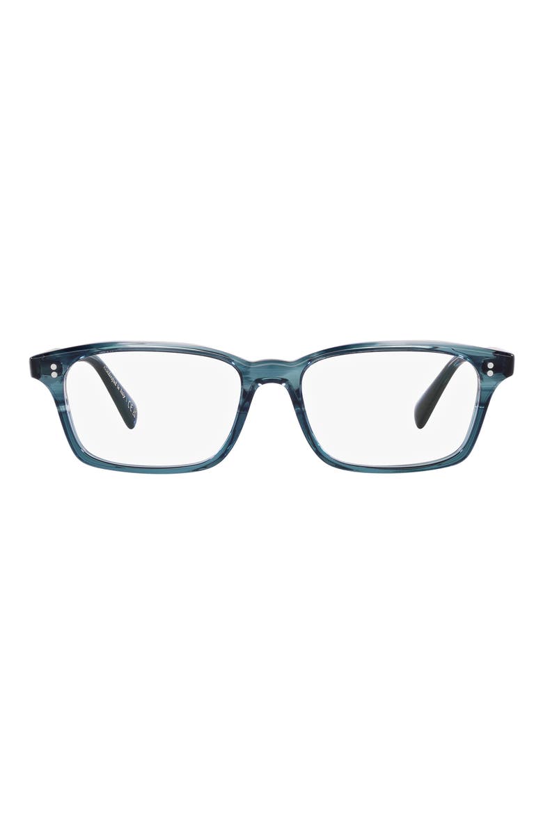 52mm Rectangle optical glasses, Main, color, DARK BLUE