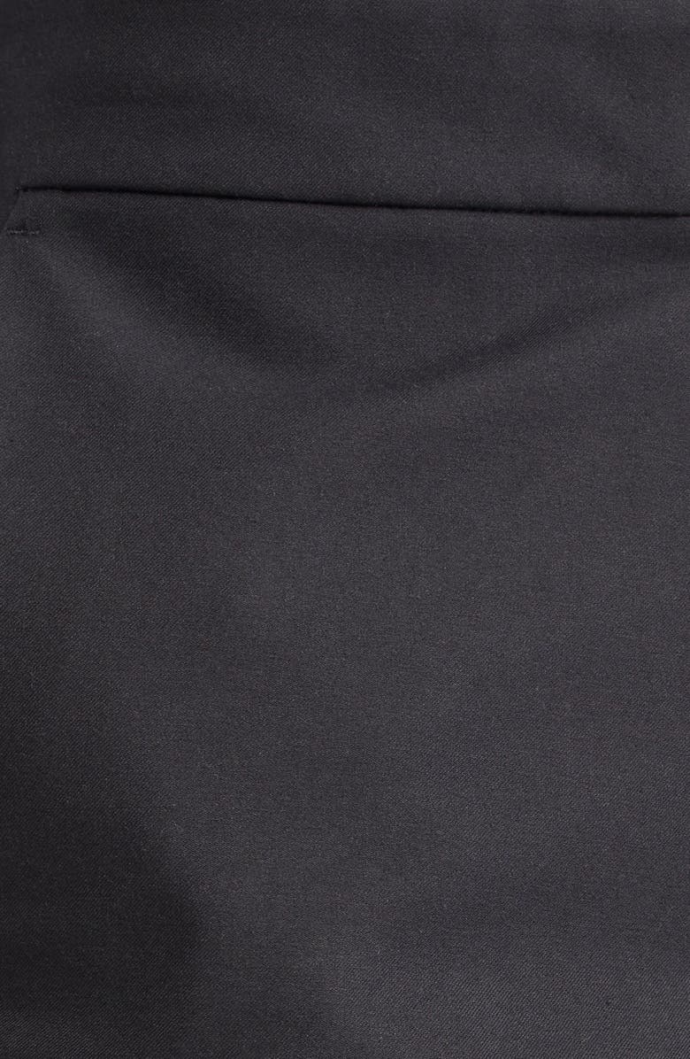 Lafayette 148 New York Manhattan Techno Stretch Twill Ankle Skinny Pants, Alternate, color, Black