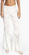 Anna Sui Cottage Rose Lace Pants