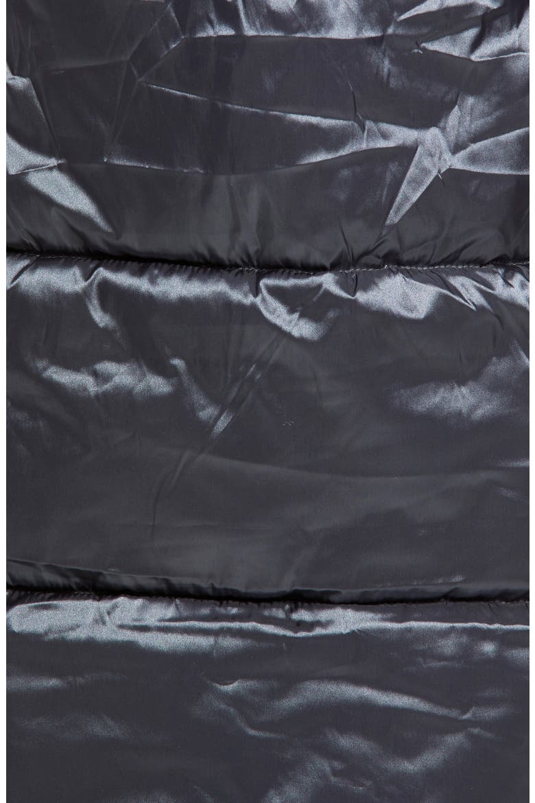 Sam Edlelman Water Repellent Iridescent Puffer Coat, Alternate, color, GUNMETAL