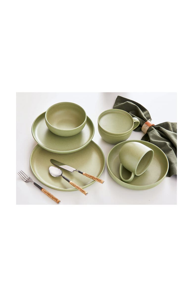 tag Logan Stoneware Dinner Serving Bowl Dishwasher Safe Sage, Alternate, color, Brown