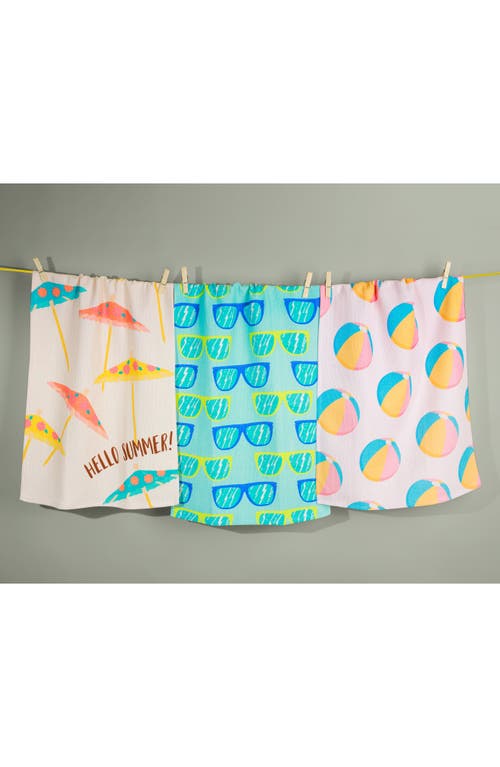 Tiramisu Endless Summer Kitchen Towel Set In Multi