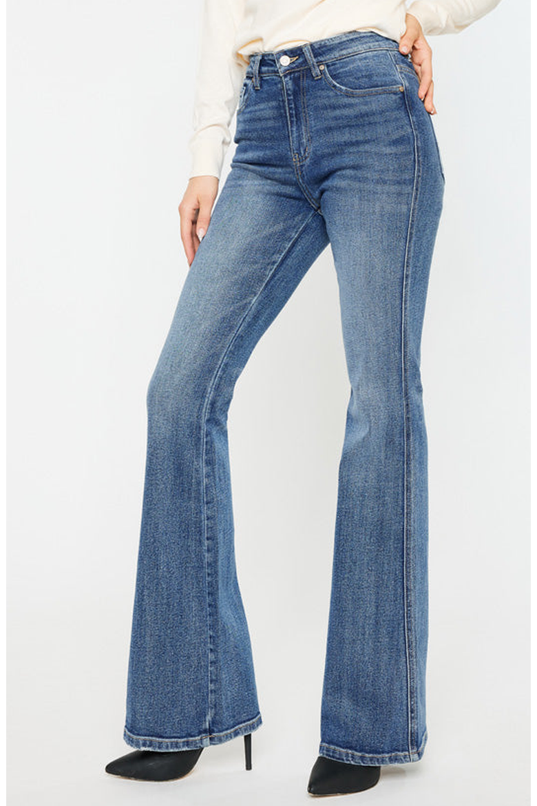 Luke High Rise Flare Jeans, Alternate, color, Medium Wash