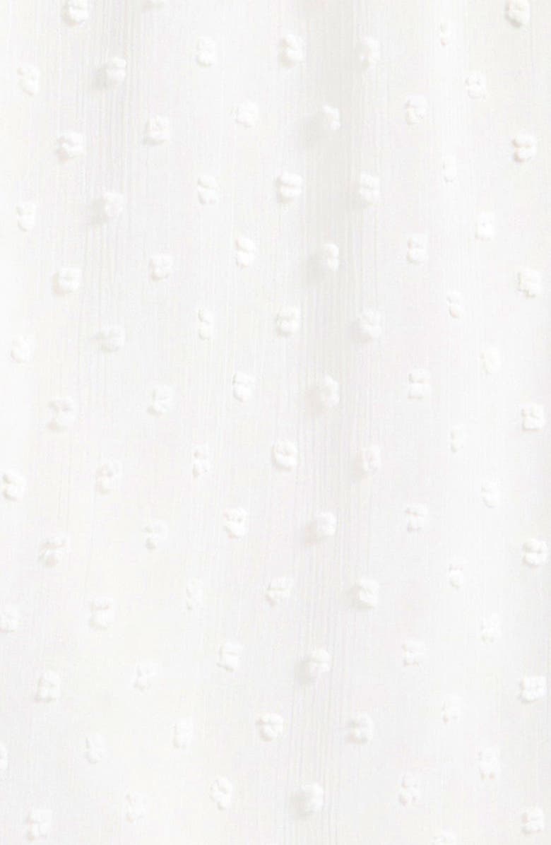 Ava & Yelly Kids' Twist Front Clip Dot Party Dress, Alternate, color, White