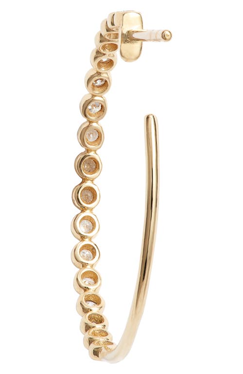 Bony Levy Diamond Hoop Earrings In Gold