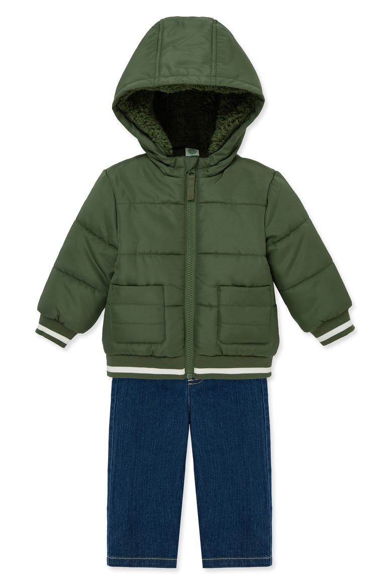 Olive 3-Piece Jacket Set, Alternate, color, GREEN