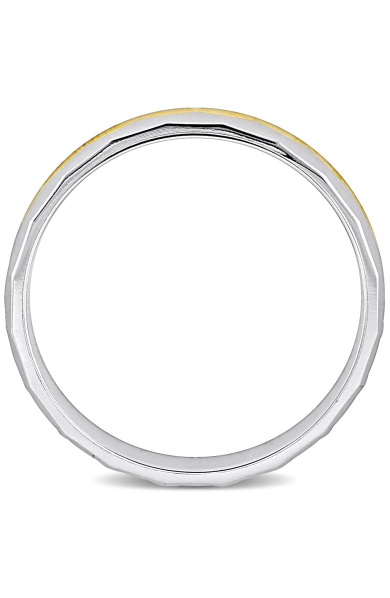 Julianna B. Half Hammered Finish Wedding Band 14k Two-Tone, Alternate, color, 