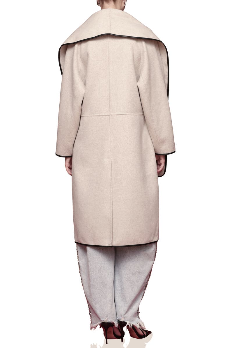 Avec Les Filles Cocoon Scarf Coat, Alternate, color, Oatmeal