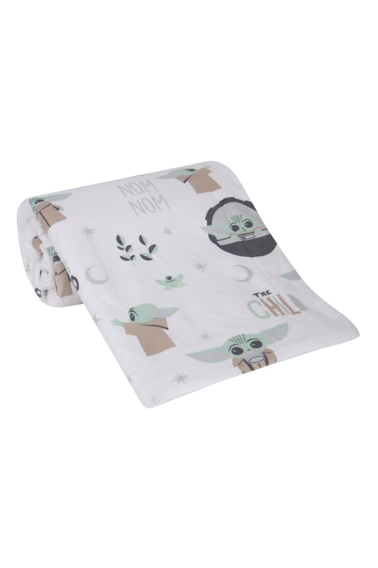 Star Wars The Child/Baby Yoda/Grogu Minky/Fleece Baby Blanket, Alternate, color, White