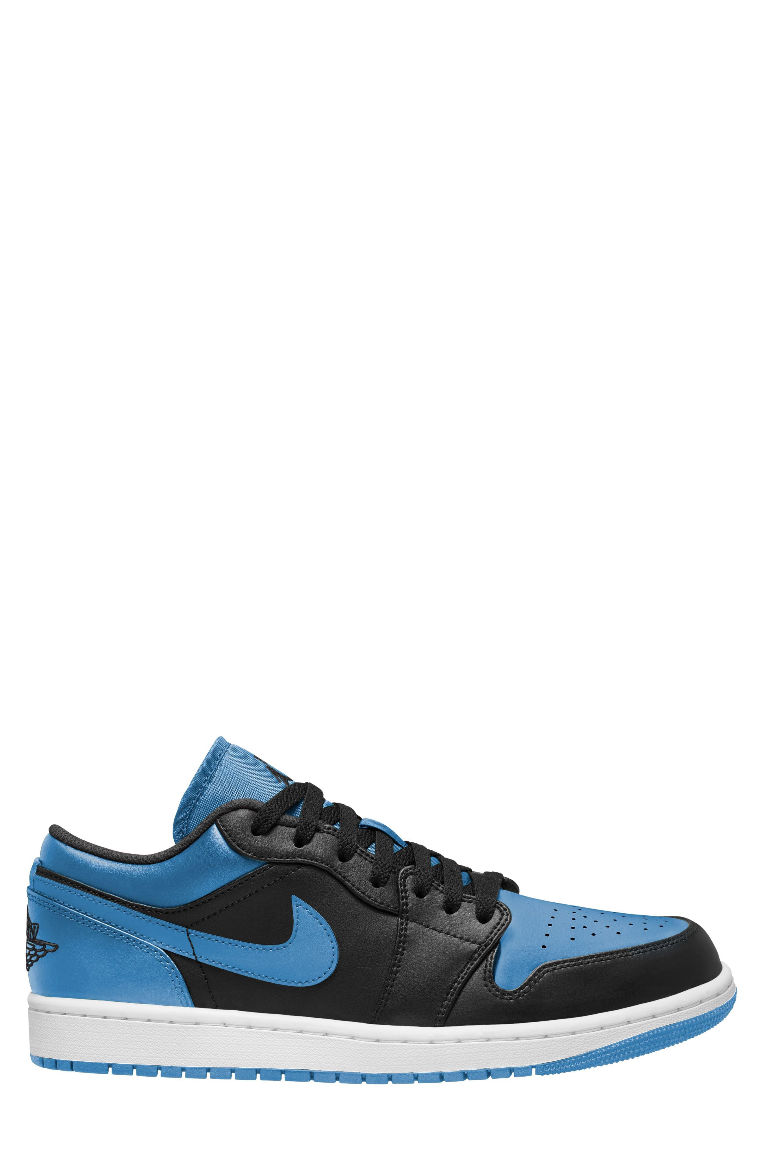 Jordan Air Jordan 1 Low Basketball Sneaker, Main, color, Black/ Black/ University Blue
